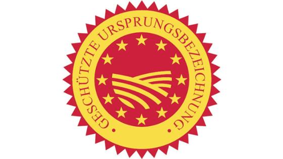 Logo für die geschützte Ursprungsbezeichnung (g. U.)