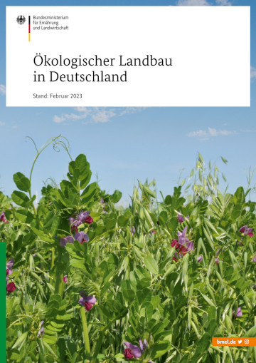 Titelbild der Broschüre Ökologischer Landbau in Deutschland