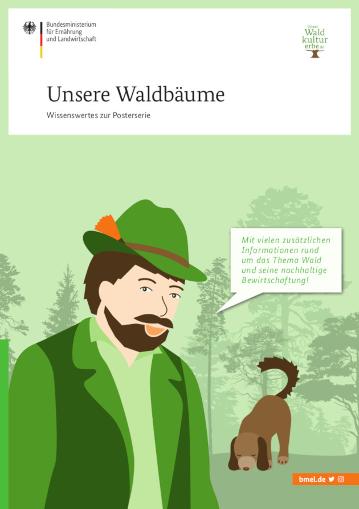 Cover der Broschüre "Unsere Waldbäume"